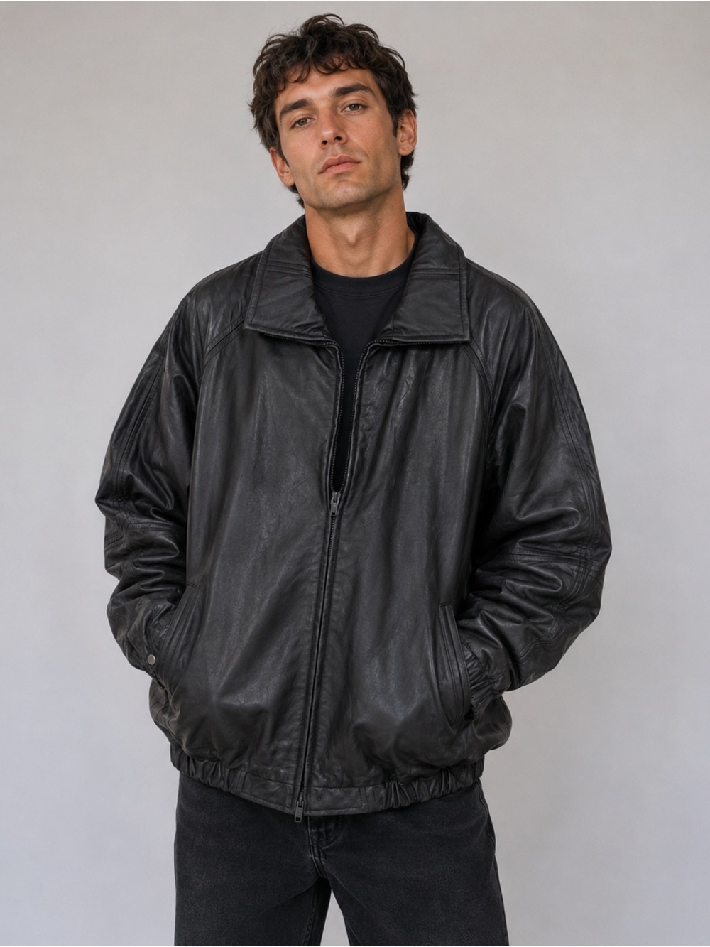 Marc by Andrew Marc Vintage Men’s Black Leather Jacket